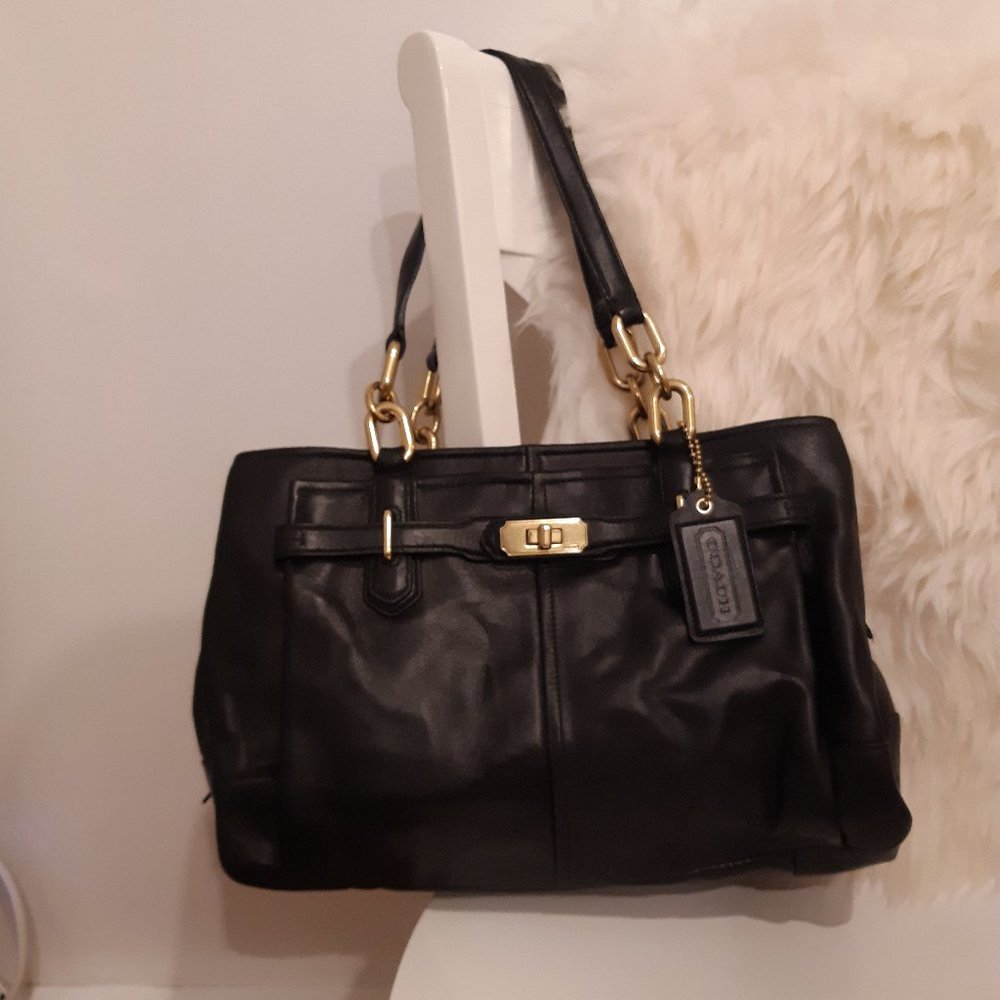 Coach black handbag